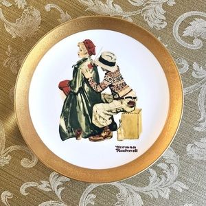 Norman Rockwell collectors plate Living American Artists “Sweethearts” 1…